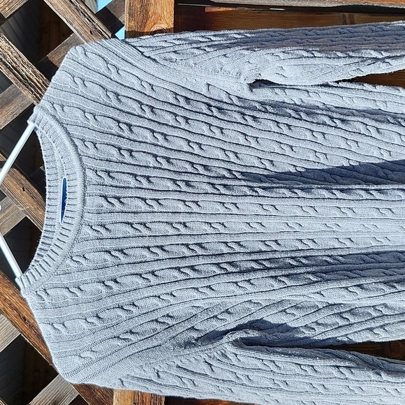 ⭐️Karen Scott Grey Cable Knit Sweater - Picture 3 of 7